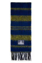 Load image into Gallery viewer, Striped scarf with fringes
