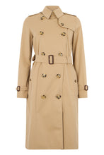 Load image into Gallery viewer, Double-breasted trench coat with belt

