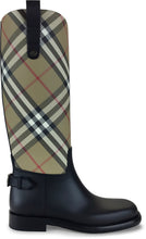 Load image into Gallery viewer, Rubber boots with tartan pattern
