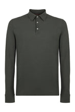 Load image into Gallery viewer, Long sleeve cotton polo shirt
