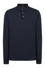 Load image into Gallery viewer, Long sleeve cotton polo shirt
