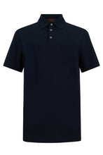 Load image into Gallery viewer, Short sleeve polo in black cotton
