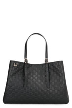 Load image into Gallery viewer, GG Emblem large leather tote
