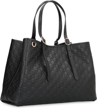 Load image into Gallery viewer, GG Emblem large leather tote
