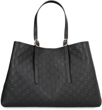 Load image into Gallery viewer, GG Emblem large leather tote
