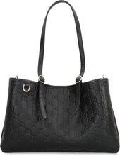 Load image into Gallery viewer, Shopping bag GG Emblem Media in leather
