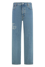 Load image into Gallery viewer, 5-pocket straight-leg jeans
