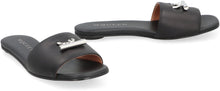 Load image into Gallery viewer, Leather slides with logo
