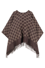Load image into Gallery viewer, Jacquard wool cape
