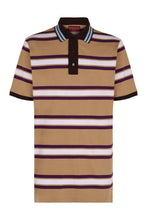 Load image into Gallery viewer, Striped cotton polo shirt
