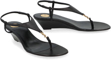 Load image into Gallery viewer, Cassandre leather wedges

