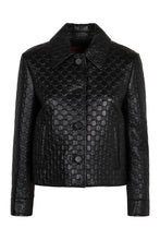 Load image into Gallery viewer, Leather jacket with GG in relief
