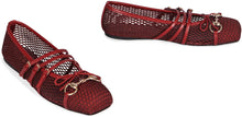 Load image into Gallery viewer, Flat mesh ballerinas
