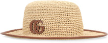 Load image into Gallery viewer, Straw hat with logo GG
