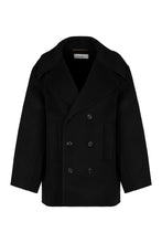 Load image into Gallery viewer, Virgin wool double-breasted peacoat

