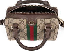 Load image into Gallery viewer, Ophidia mini handbag in printed canvas
