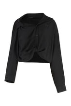 Load image into Gallery viewer, One Shoulder poplin shirt
