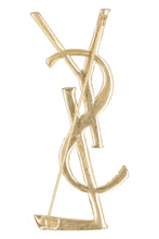 Load image into Gallery viewer, OPYUM YSL Gold-tone brass brooch
