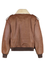 Load image into Gallery viewer, leather bomber jacket
