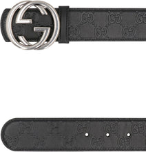Load image into Gallery viewer, Reversible leather belt with GG buckle
