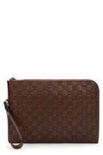 Load image into Gallery viewer, GG Emblem Pouch Bag in leather

