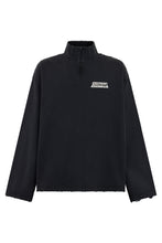 Load image into Gallery viewer, Cotton hoodie with half zip
