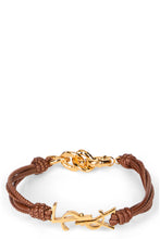 Load image into Gallery viewer, Leather bracelet with logo
