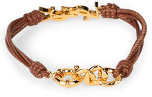 Load image into Gallery viewer, Leather bracelet with logo
