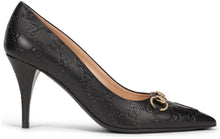 Load image into Gallery viewer, Décolleté Erin Gucci in leather with monogram
