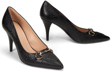 Load image into Gallery viewer, Décolleté Erin Gucci in leather with monogram
