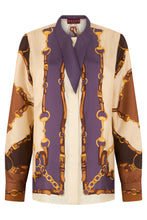 Load image into Gallery viewer, Silk shirt with print
