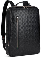 Load image into Gallery viewer, Medium monogram leather backpack
