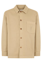 Load image into Gallery viewer, Overshirt Cassandre in gabardine with logo
