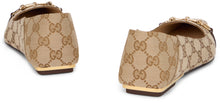 Load image into Gallery viewer, Ballet flat Vittoria in mixed cotton with GG monogram jacquard
