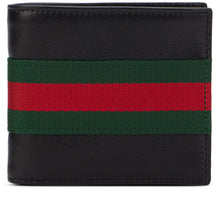 Load image into Gallery viewer, Bi-fold wallet Web Trademark in leather

