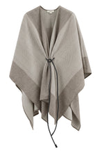 Load image into Gallery viewer, Wool cape with knot closure
