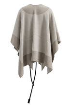 Load image into Gallery viewer, Wool cape with knot closure
