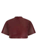 Load image into Gallery viewer, Short top in leather
