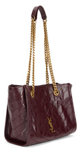 Load image into Gallery viewer, Niki tote bag with quilted chevron pattern
