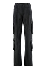 Load image into Gallery viewer, Loose pants in a chalk stripe pattern

