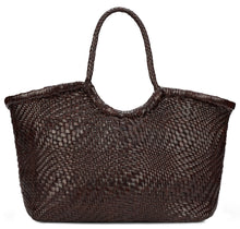 Load image into Gallery viewer, Woven leather shopper bag
