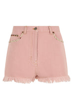 Load image into Gallery viewer, Denim shorts with fringes
