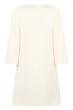 Load image into Gallery viewer, Mini dress in crepe of mixed wool and silk
