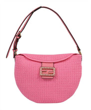 Load image into Gallery viewer, Croissant crochet-knit shoulder bag
