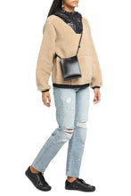 Load image into Gallery viewer, Faux fur bomber jacket
