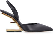 Load image into Gallery viewer, Fendi First leather pointy-toe slingback
