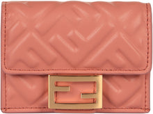 Load image into Gallery viewer, Micro tri-fold wallet Baguette in leather
