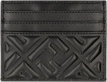 Load image into Gallery viewer, Embossed logo detail leather card holder
