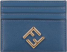 Load image into Gallery viewer, FF Diamonds logo detail leather card holder
