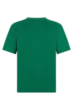 Load image into Gallery viewer, Green cotton T-shirt with graphic print
